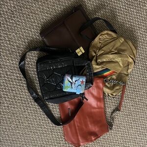 Assorted Bags Collection 5 bags , 1 wallet :)